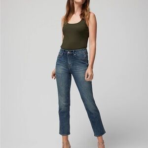 High-rise Sculpt Straight Leg Ankle Length, WHBM, Size 4, Sequoia Vintage